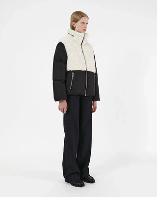 Puffer Jacket - Apparis Puffer Jacket Phoebe Black and White - Anavi