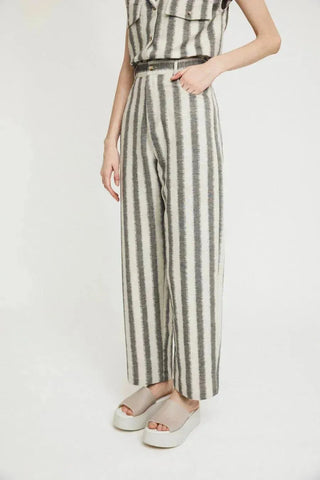 Rita Row Pants Garçon Black Stripes Pants - Anavi