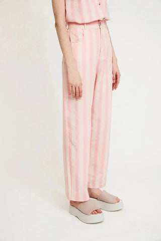 Rita Row Pants Garçon Pink Stripes Pants - Anavi