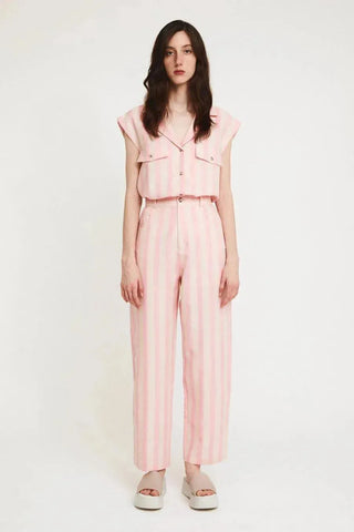 Rita Row Pants Garçon Pink Stripes Pants - Anavi