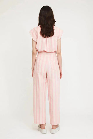 Rita Row Pants Garçon Pink Stripes Pants - Anavi